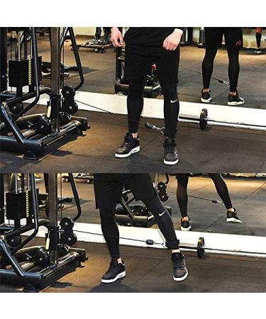 AOHO MOOON Adjustable Neoprene Ankle Wrist Cuffs with D-Ring for Cable Machine - Black (Pair) - Buy Online on GoSupps.com