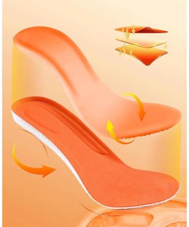 Winter Constant Temperature Insoles for Men | Breathable Sports Insoles | Size 45 Orange - Buy Online on GoSupps.com