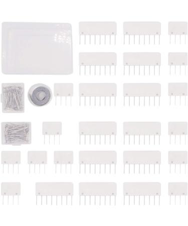 Knit Blocking Pins Kit with 25 Combs and 100 T-Pins for Knitting, Crochet, Lace, and Needlework Projects - Buy Online on GoSupps.com