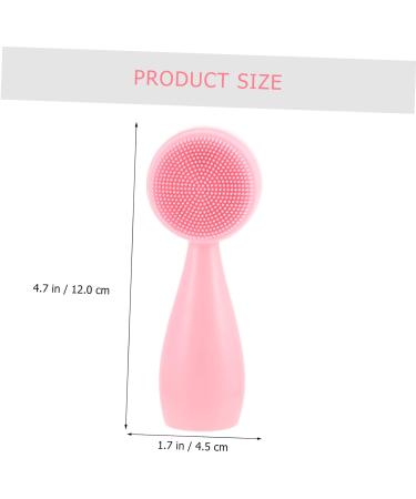 OHPHCALL Silicone Face Brush Hand Scrubber Face Spa Brush Face Cleansing Brush Handheld Face Brush Cleansing Facial Brush Deep Facial Cleaning Brush Silica Gel Portable Accessories Pink 12x4.5cm - Buy Online on GoSupps.com