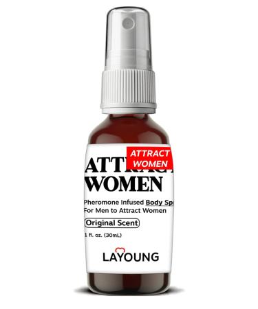 LAYOUNG Attract Women Pheromone Infused Body Spray For Men Formula