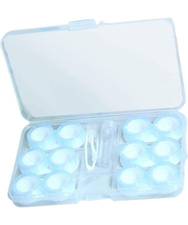 Colcolo Portable Contact Lens Storage Boxes - 6 Pairs Leak-Proof Silicone Seals Keep Lenses Clean & Clear - Blue - Buy Online on GoSupps.com