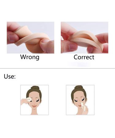 Buy 24-Piece Make-Up Sponge Set | Washable Round Puffs for BB Cream & Foundation | Dual Use Wet & Dry - Buy Online on GoSupps.com