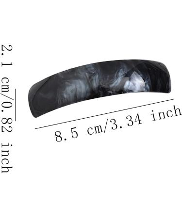 3-Pack Automatic French Hair Clips for Women - Big Retro Hair Clips for Thin & Thick Hair in Red Black Gold - Buy Online on GoSupps.com