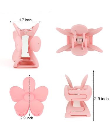 Bmobuo Daisy Flower Claw Clips - Set of 6 | Strong Hold Hair Clips for Women and Girls | Perfect for Thick, Curly Hair | Hawaiian Party Accessories - Buy Online on GoSupps.com
