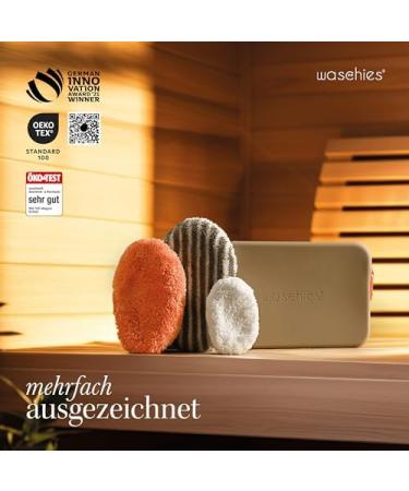 Waschies Zero Waste Bag XL Magic Blue | Eco-Friendly Travel Bag with Key Rings Peeling & Cleaning Pads - Buy Online on GoSupps.com