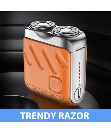 Mini Electric Shaver for Men - Portable Rechargeable Razor for Home Office & Travel - Sleek Black Design - Buy Online on GoSupps.com