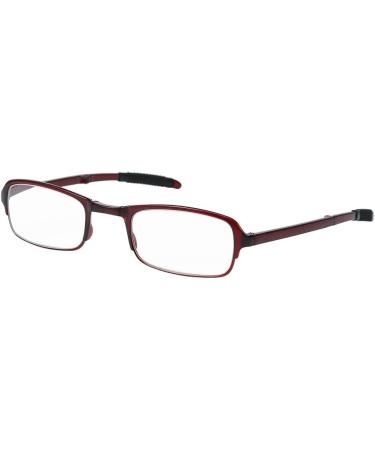 Folding Reading Glasses - Unisex Fashion Mini Glasses with Zipper Leather Case (Red 1.5) - Shop Internationally! - Buy Online on GoSupps.com