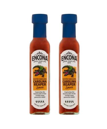 2 x Encona Carolina Reaper Extra Hot Chilli Sauce 142ml + Luck Of The Irish Sticker