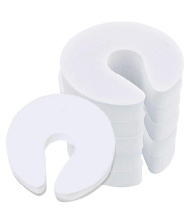 Meowoo Baby Foam Door Stop for Children Doorstop Finger Child Safety Lock Security for Doors Windows (White 6 PCS)