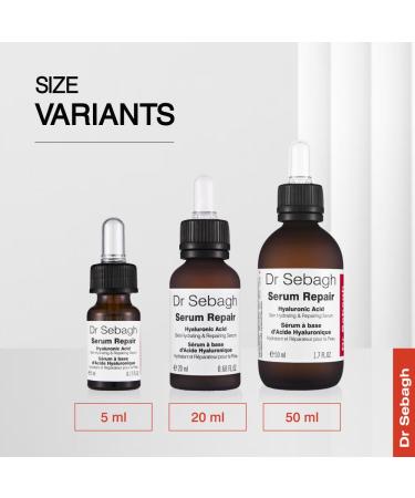Dr Sebagh Serum Repair Hyaluronic Acid - Hydrating Anti-Aging Facial Serum | 0.68 fl Oz - Boost Glow & Repair Skin - Buy Online on GoSupps.com