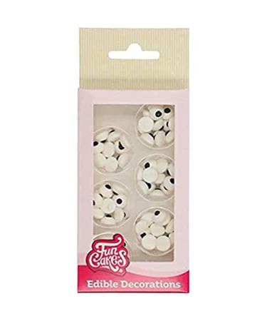 FunCakes Candy Eyeballs : pr t l'emploi pour la d coration de g teau parfait pour des cupcakes d'Halloween effrayant ou monstres muffins et plus certifi sans gluten ensemble/64