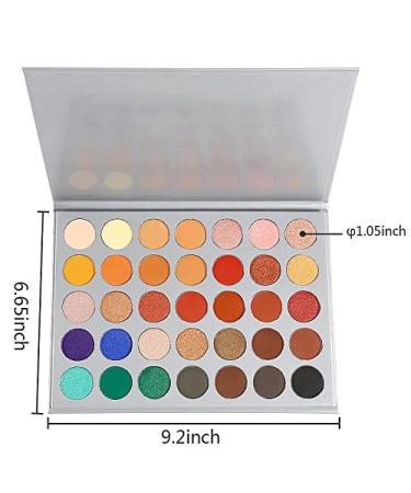 Portshade 35-Color Matte Eyeshadow Palette - High Pigment Vegan Creamy Colorful Shimmer & Matte Shades - Perfect for Green Red Gold Pink Nude Yellow Blue Looks - International Shipping Available - Buy Online on GoSupps.com