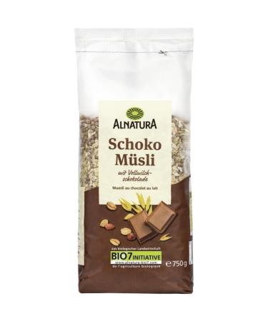 Muesli Chocolat Bio ALNATURA - M lange croustillant pour petit-d jeuner sain et gourmand - 750g de plaisir quilibr et naturel - Lot De 4 - Vendu Par Lot