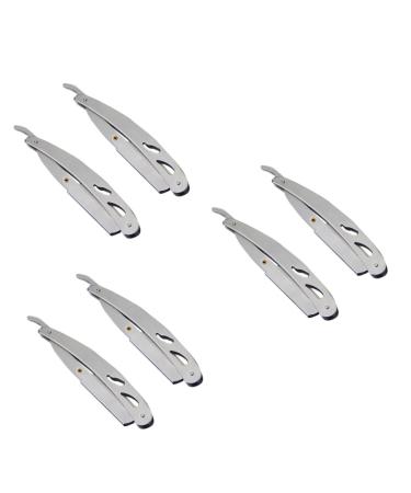 Alipis vintage razor holder 6 stk razor holder made of stainless steel holder for shaver holder vintage razor for men hairdressing requirement everything made of steel