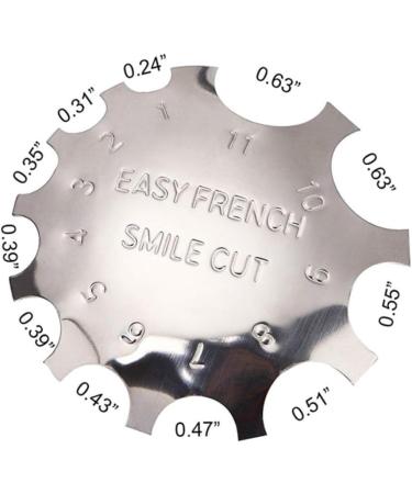 Nail Manicure Edge Trimmer Nail Art Trimmer Template French Manicure Accessories Kit Silver - Buy Online on GoSupps.com
