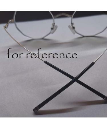 WEKIVA Silver Eyeglass Replacement Temples - 1 Pair Thin Metal Arms for Reading Glasses - Buy Online on GoSupps.com