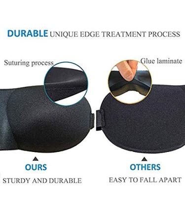 Okwu Comfort 3 Contoured Sleep Mask with 3 Ear Plugs, Case, and Carry Pouch - Black | Payless Price, Premium Quality - Buy Online on GoSupps.com