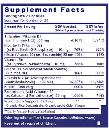 Quantum Nutrition Labs Max Energy B - High Potency Vitamin B Complex - 60 Plant-Based Capsules - Buy Online on GoSupps.com