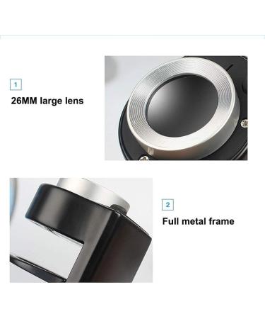 Magnifying Glasses LED Pocket Magnifying Glass 30X Sewing Magnifier Jewelers Loupe with Scale for Textiles Jewelry Antiques Stamps Observation Inspection - Buy Online on GoSupps.com