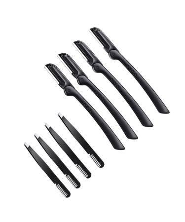 FOMIYES 4 Sets eyebrow shaving facial razor women eyebrow shaper razor Eyebrow Tweezers cuticle Facial Hair Trimmer eyebrow shaving tool eyelash tweezers Miss make up
