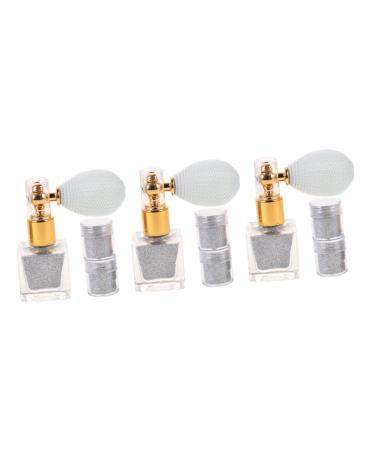 FOMIYES 3 Sets Glitter Powder Face Paint Makeup Body Powder Nail Powder Shimmer Powder Spray Dusting Sequins As Shown 1x3pcs 7.4X6.8CMx3pcs