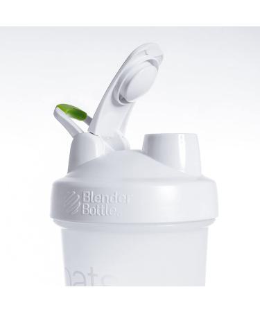 Oats Overnight BlenderBottle - Customized for Overnight Oats - NO Whisk Ball - Milk Fill Line - Clear/White/Green - 20-Ounce Loop Top - Buy Online on GoSupps.com