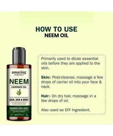 Neem Oil - Natural Skincare & Plant Care | Best for Skin Nourishment - Shop Internationally - Buy Online on GoSupps.com