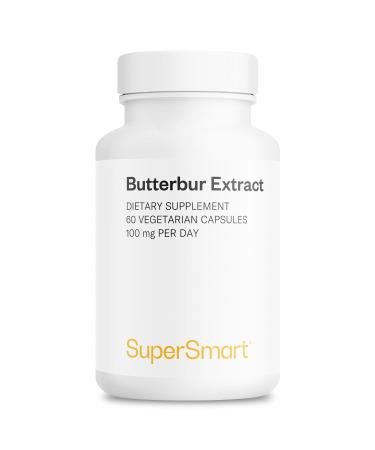 Supersmart - Butterbur Extract (High Potency) - 15% Sesquiterpenes - Natural Herb Supplement | Non-GMO & Gluten Free - 60 Vegetarian Capsules