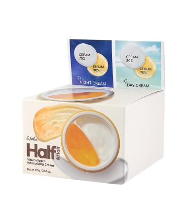 esfolio Made in Korea Half and Half Vita Collagen Moisturizing Cream 3.53 OZ Half Day and Half Night Cream - Lightweight Daily Face Moisturizer with Vitamin Complex Smooth and Soft - Buy Online on GoSupps.com