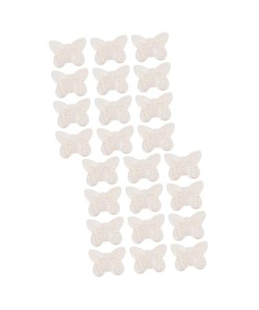 VILLCASE 600 Pcs Jewelry Accessories Shaped Charms Charm Braclets Necklace Charms Beads Faux Pearls Bracelets Beaded Earring Pendant Earrings Plastic Beads Bow Tie Material Abs White