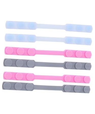 CLISPEED Earring 12pcs Mask Hook Earrings Protective Cover Retaining Rope Silica Gel Ear Extension Hook 15.8X1.5cmx2pcs