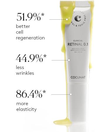 COCUNAT - CLINICAL RETINAL 0.1 - Vitamin A Retinal Serum - Reduces Wrinkles Spots and Flaccidity - Regenerates and Rejuvenates - For All Skin Types - With Niacinamide and Hyaluronic Acid - Buy Online on GoSupps.com