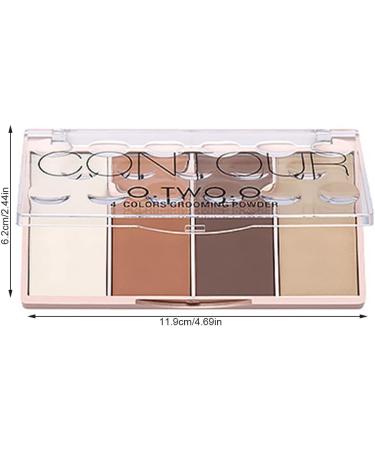 SUIOPPYUW 4 Colors Face Shading Foundation Powder Cheek Blush Makeup Contouring Cosmetics for Professional Beginner Type 1 - Buy Online on GoSupps.com