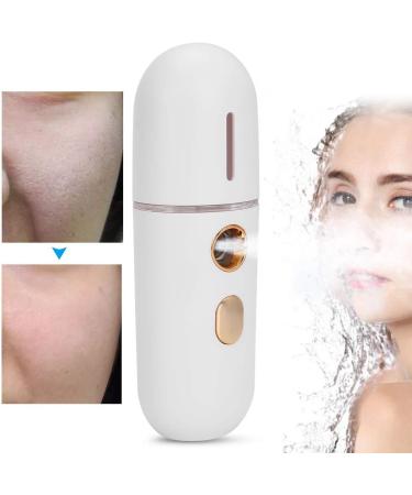 Nano Face Mist Sprayer Portable Moisturizing Face Humidifier with USB Charging White - Buy Online on GoSupps.com