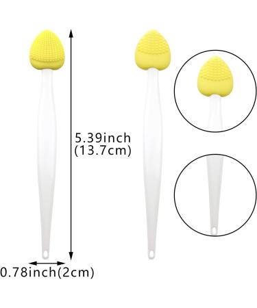 12 Pack Lip Scrub Brush Double-Sided Silicone Portable Lip Scrub Exfoliating Brush Cleaning Scrubber Travel Skincare Lip Cleaning Tool for Men Women Dark Lips - Buy Online on GoSupps.com