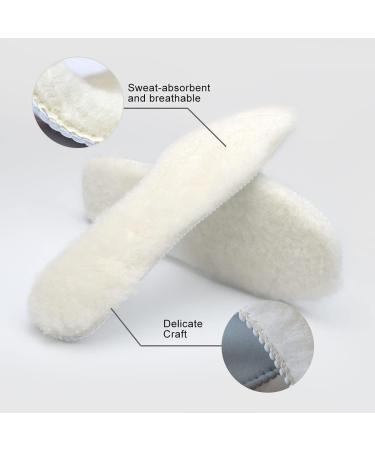 OKAYDA Premium Sheepskin Insoles | Genuine Lambskin Fleece for Ultimate Warmth & Comfort | Unisex Shoe Slipper & Boot Insoles (Size 8.5 - Buy Online on GoSupps.com