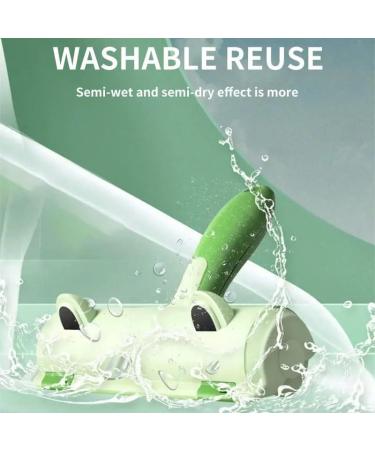Duoqu Pet Hair Remover Roller - Reusable Frog Style Design for Clothes | Effective Green Hair Removal Tool - Buy Online on GoSupps.com