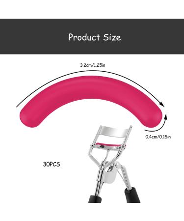Rumyve30pcs Eyelash Curler Pencil Refill Pad Rubber Roll Filler Replacement Pencil Refill Pad High Elastic Eyelash Soft Curler Pad Universal Eyelash Curler with Clear Storage Case(Red) - Buy Online on GoSupps.com