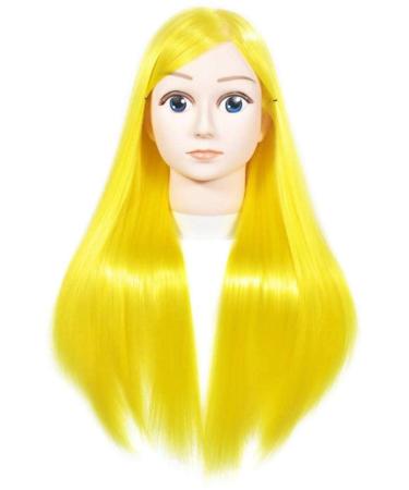 ZHJING Fashion Training Head High Temperature Silk Hair Styling Model Head Female Head Teaching Head Barber Shop