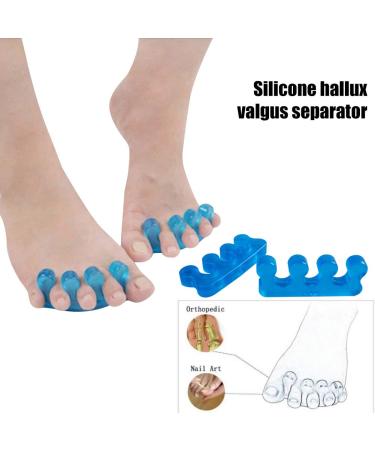 Buy Soft Silicone Toe Spreaders - 2 Pack Blue Nail Separators for Plantar Fasciitis & Hammer Toes | International Shipping - Buy Online on GoSupps.com