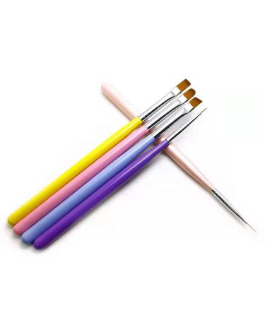 5-Piece Nail Polish Brush Set | Nail Art Design & Liner Brushes for UV Gel | International Shipping - Buy Online on GoSupps.com
