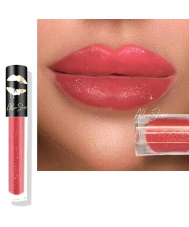 G n rique Interookie Matte Lip Glaze Bling Matte Lip Color Lipstick Crystal Diamond Fine Glitter (208)