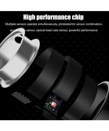 Thyxgs Intelligent Health Ring - Heart Rate & Sleep Monitor IP68 Waterproof 60-Minute Auto Measurement for Men & Women - Buy Online on GoSupps.com