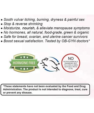 NeuEve Vulva Balm Cream - Hormone-Free Natural Moisturizer for Feminine Dryness, Painful Intimacy, Itching & Odor, Menopause-Related UTI Relief - Refrigerate Before Use - Buy Online on GoSupps.com