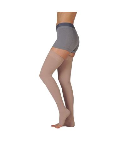 Juzo Dynamic Varin 3511 Thigh-High 20-30mmhg Silicone Band Open Toe Sock
