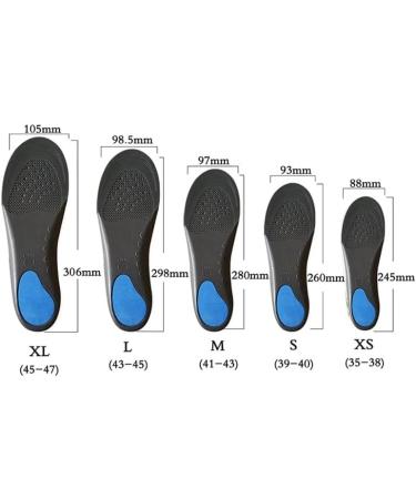 Orthopedic Insoles for Flat Feet | Upgraded Sole Support Inserts - Medium D Size - Buy Online on GoSupps.com