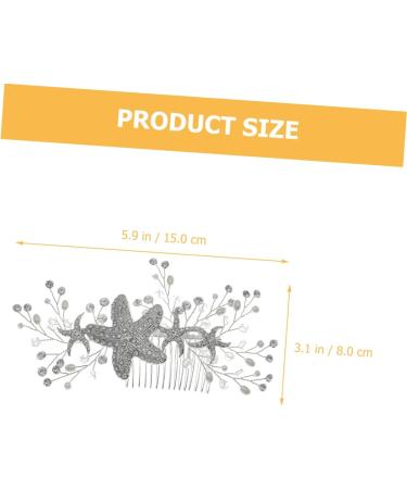 SKISUNO Starfish Hair Comb Hair Comb Bridal Hair Comb Hair Comb Accessory Wedding Hair Accessories for Brides Decorative Hair Combs Bridal Hair Accessories Hair Combs for Women Accessories - Buy Online on GoSupps.com