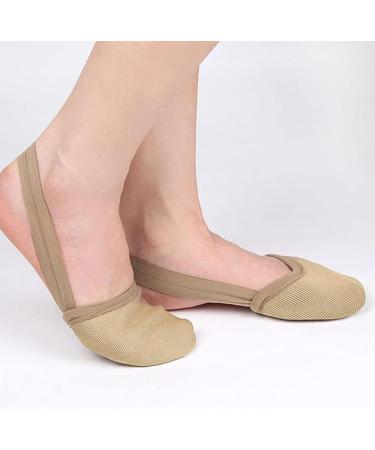 Buy Minkissy Half Palm Toe Sleeve Ballet Shoes | Dance & Pilates Socks for Women & Men | Adjustable Suede Toe Pads for High Heels & Yoga - Buy Online on GoSupps.com