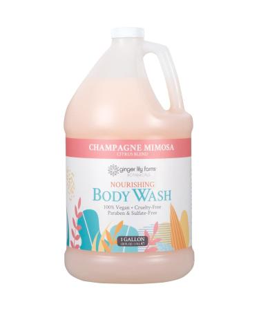 Ginger Lily Farms Botanicals Nourishing Body Wash  Champagne Mimosa  100% Vegan & Cruelty-Free  Citrus Blend Scent  1 Gallon (128 fl oz) Refill 128 Fl Oz (Pack of 1) - Buy Online on GoSupps.com